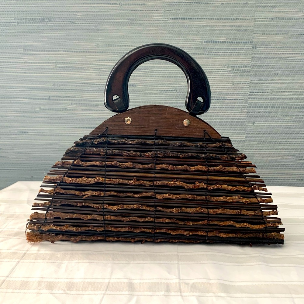 Vintage Wooden Purse/Clutch